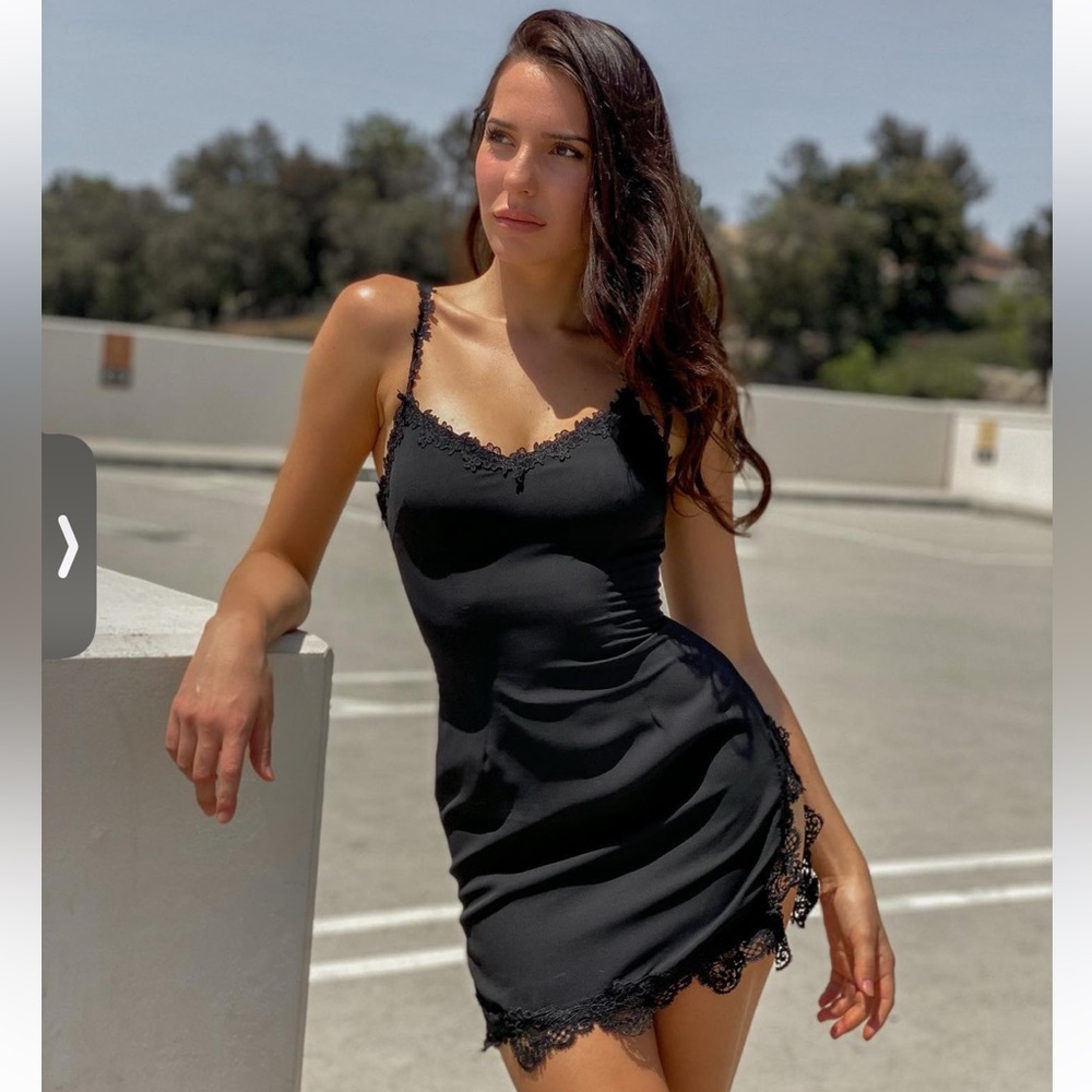 NWT Revolve Superdown Bleu Mini Dress in Black Size Medium